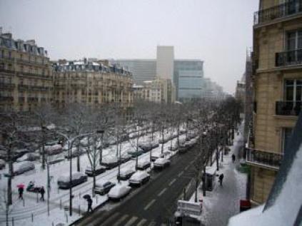 Paris, Snowed Pl. Pasteur